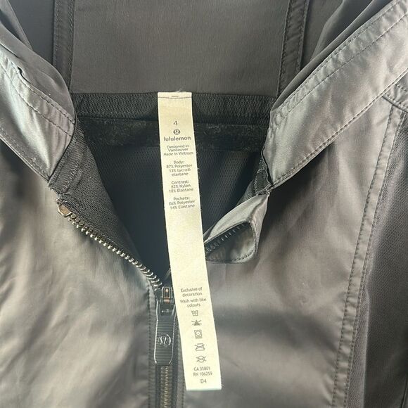 🖤 Lululemon Before Dawn Jacket – Black, Size 4 - Picture 2 of 4